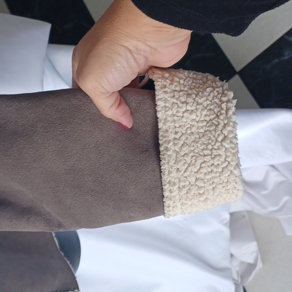 Au Lieu Suede jacket Sherpa size xlarge - Picture 4 of 8